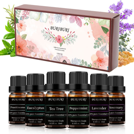 lavender, peppermint, eucalyptus, tea tree, rosemary,frankincense essential oil