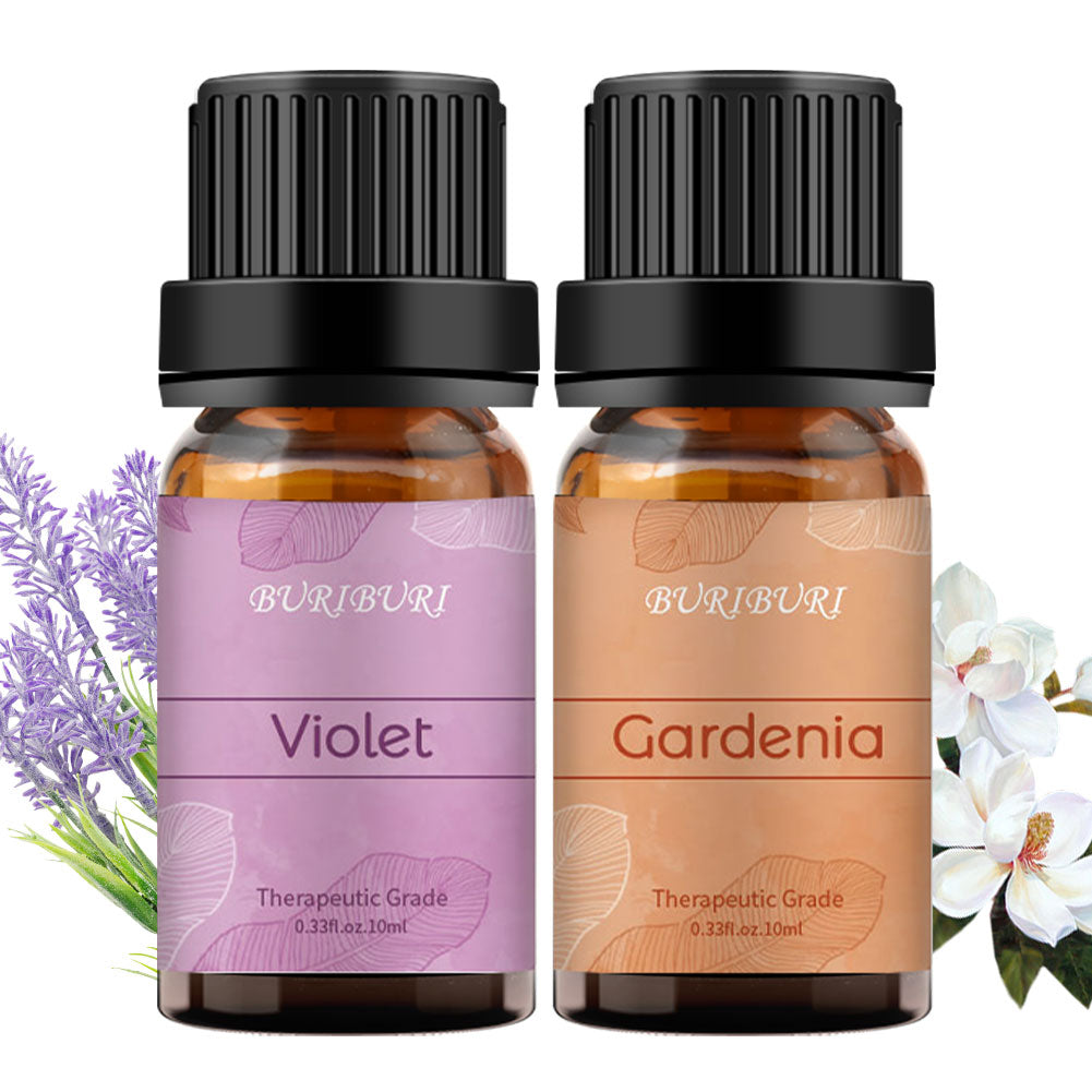 2pcs 10ml Gardenia + Violet Essential Oil Set