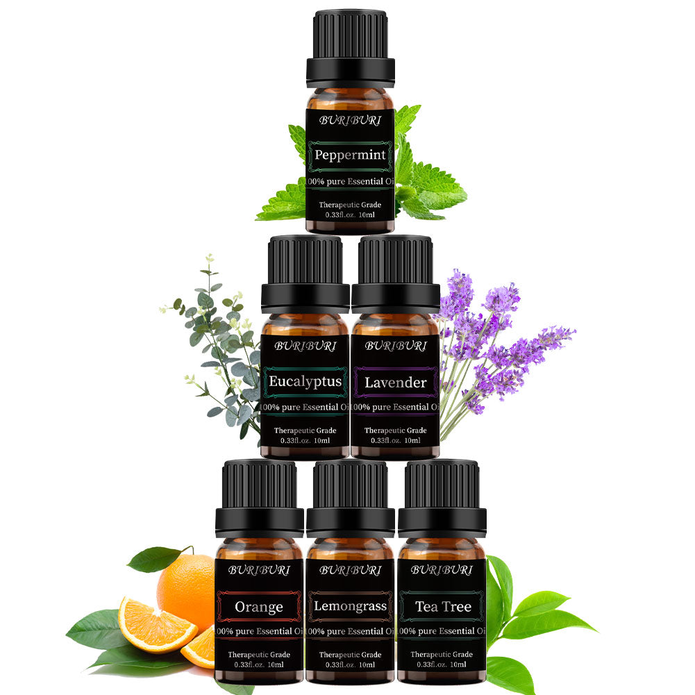 lavender orange peppermint eucalyptus lemongrass tea tree  essential oil