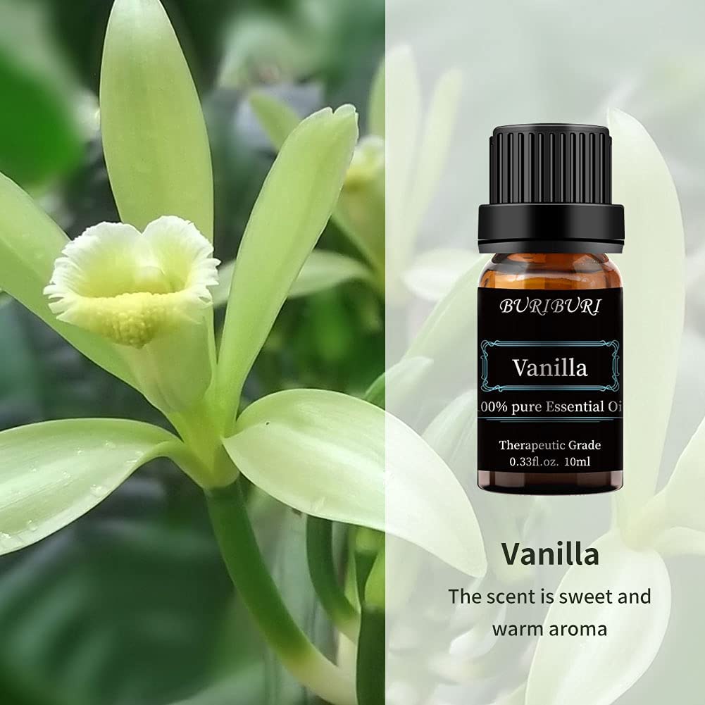 2pcs 10ml Vanilla + Chamomile Essential Oil Set