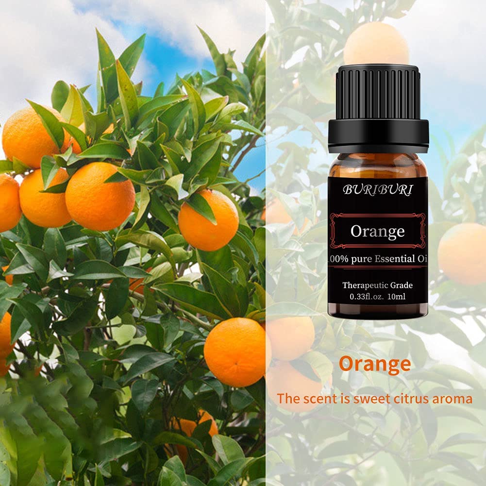 2pcs 10ml Lavender + Orange Essential Oil Set