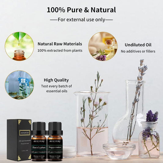 peppermint eucalyptus essential oil set
