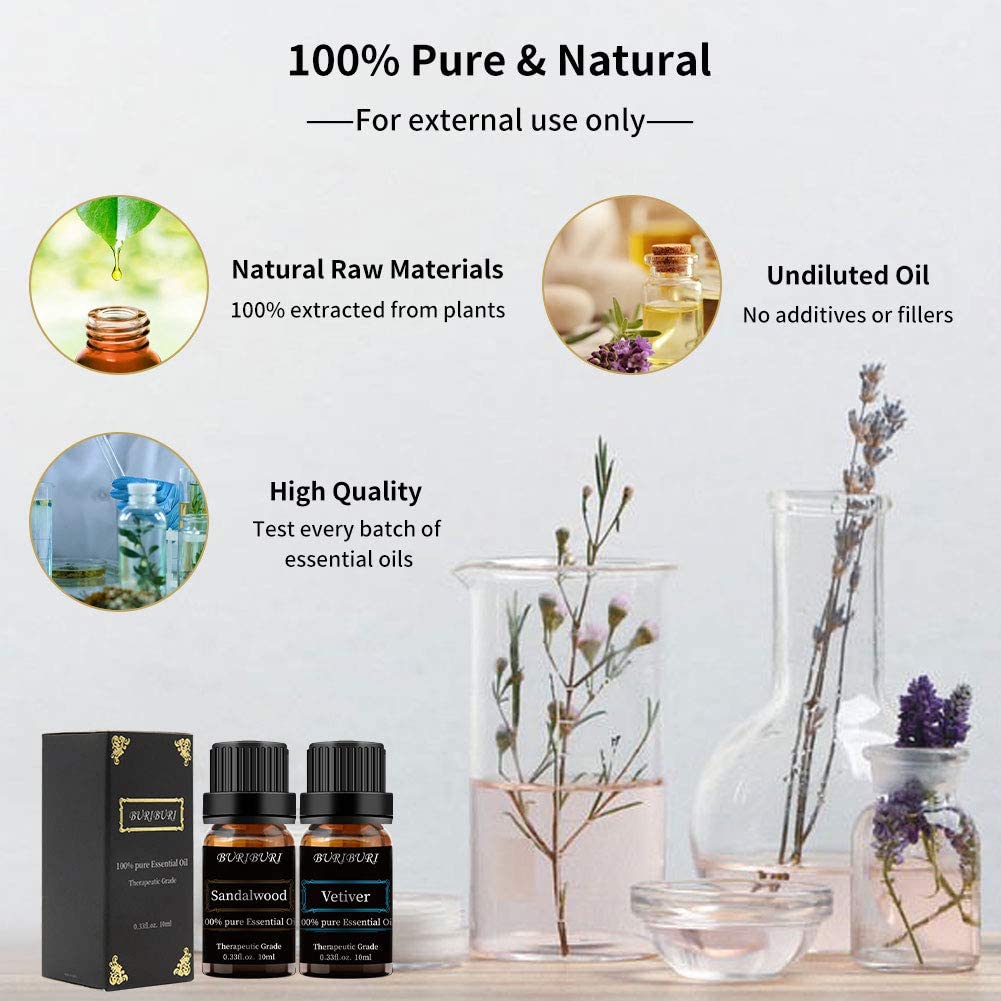 Sandalwood Vetiver Essential Oil set