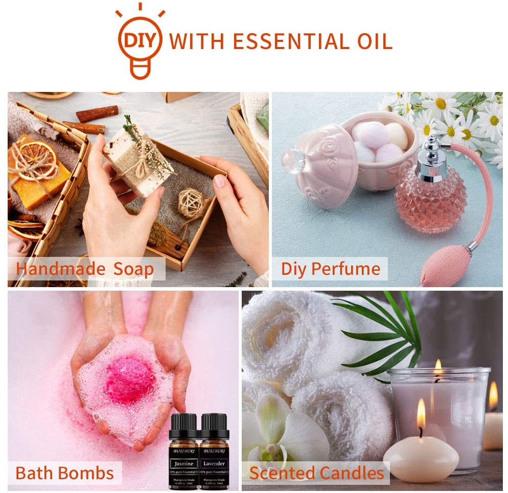 lavender jasmine essential oil set usage