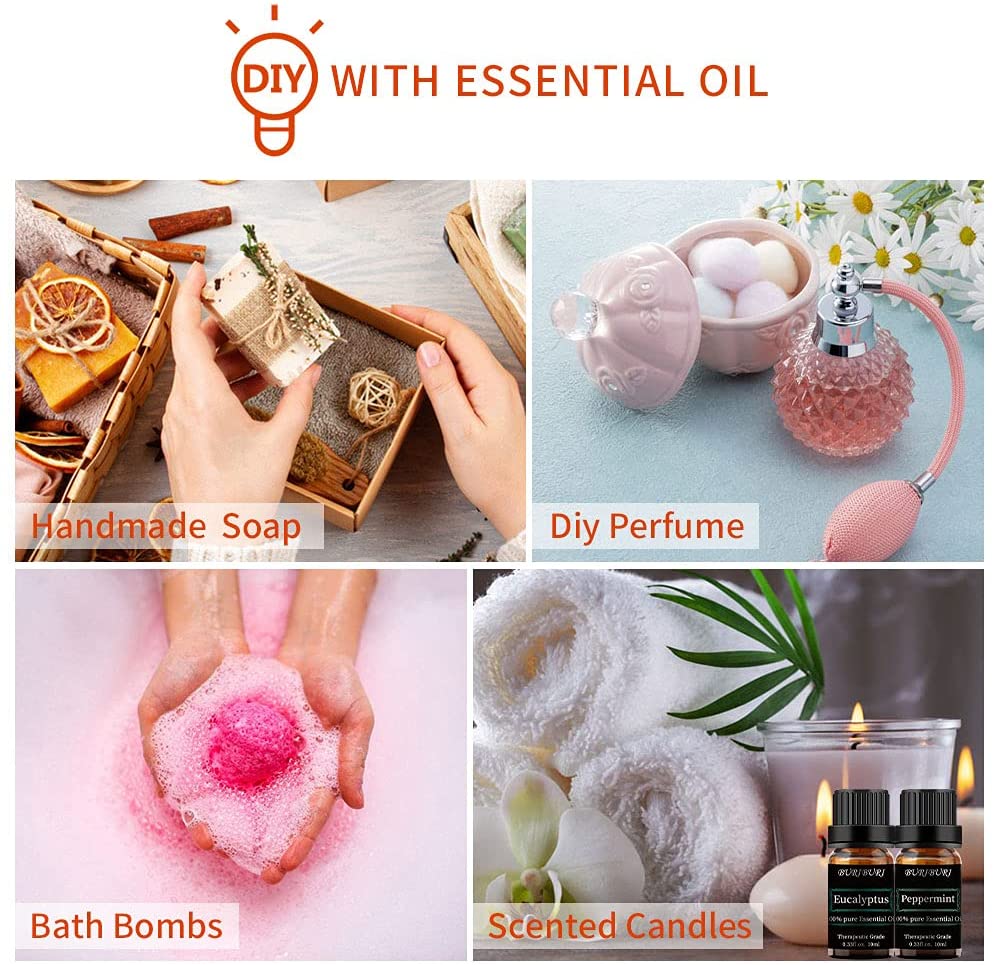 peppermint eucalyptus essential oil set usage
