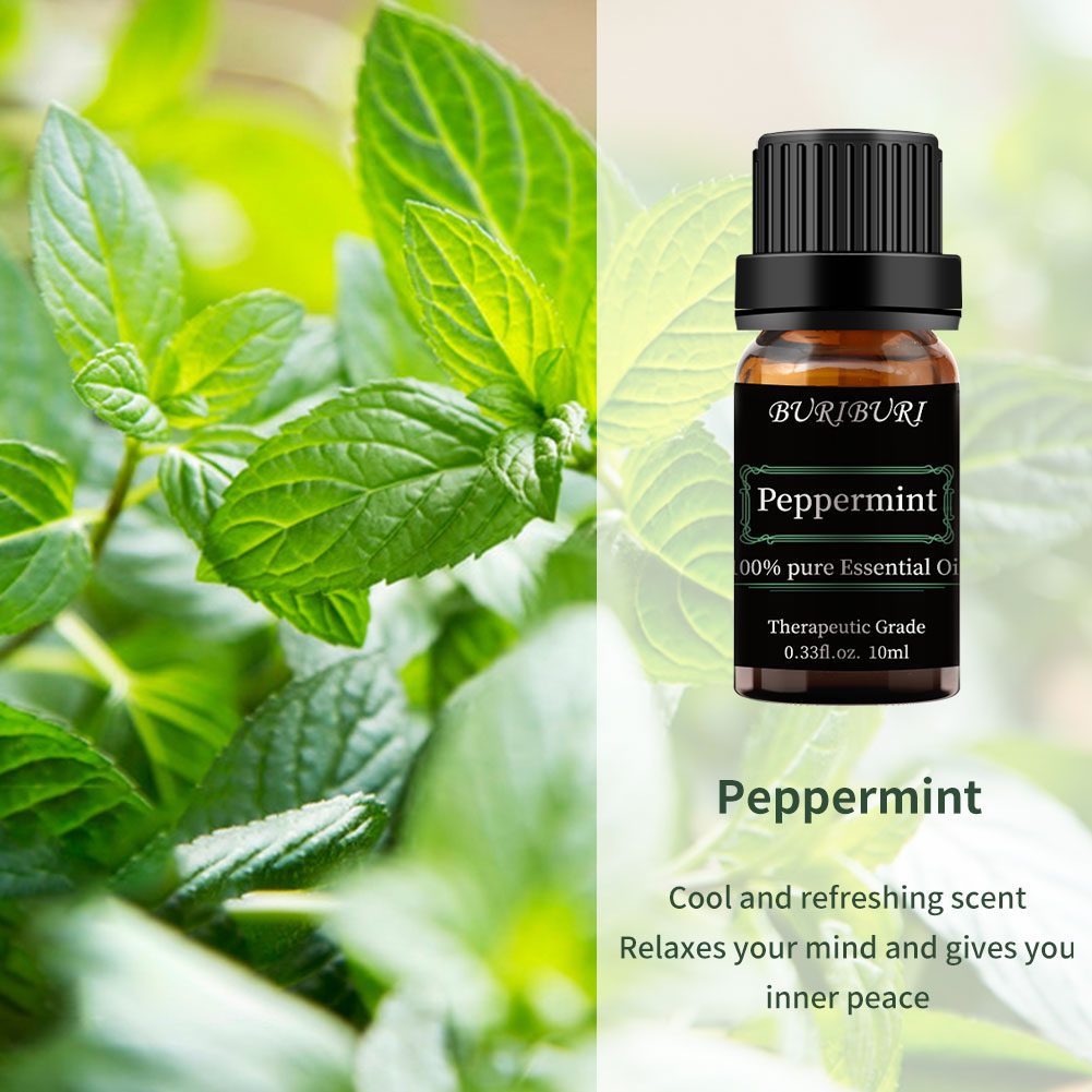 2pcs 10ml Lavender + Peppermint Essential Oil Set