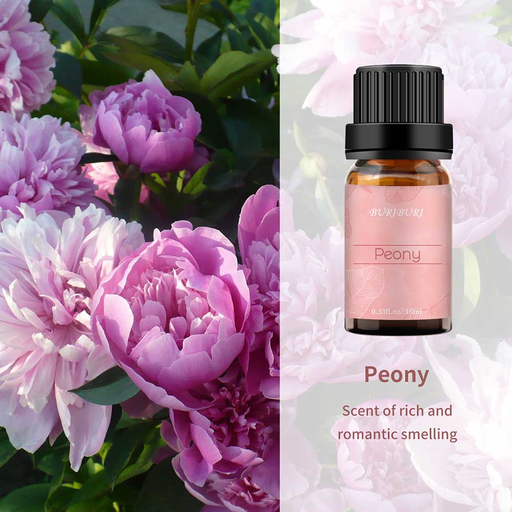 2pcs 10ml Rose + Peony Essential Oil Set