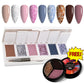 Blingbling Girl Group 6-colors-in-1 + Free 3-colors-in-1 (#08) Solid Cream Gel Polish