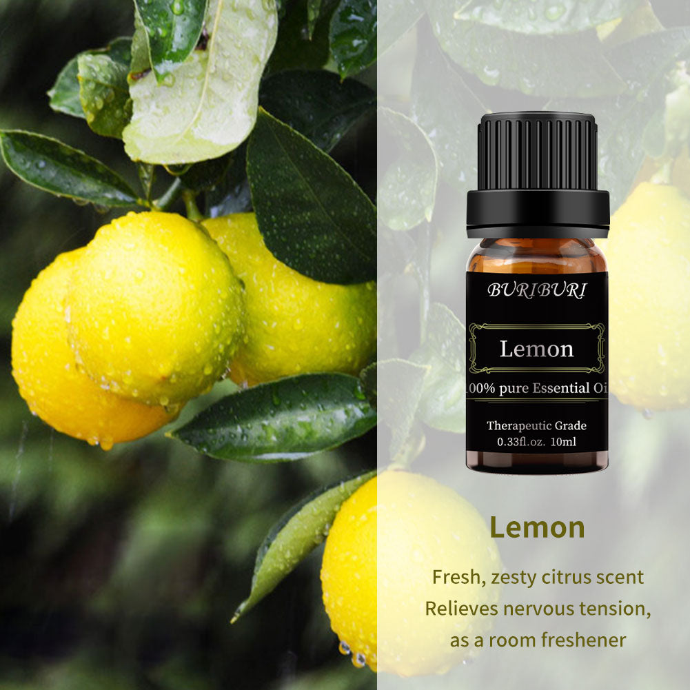 lemon orange essential oil set