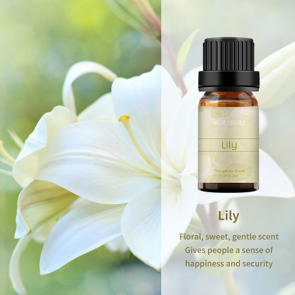 2pcs 10ml Lily + Lotus Essential Oil Set