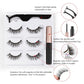 3 Pairs 3D 8-15MM Magnetic Eyelashes & Eyeliner Kit Reusable No Glue False Lashes