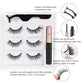 3 Pairs 3D 7-20MM Magnetic Eyelashes & Eyeliner Kit Reusable No Glue False Lashes