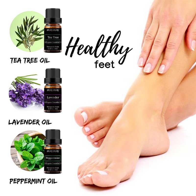 Essential Oils Set Diffuser Blends for Healthy Feet