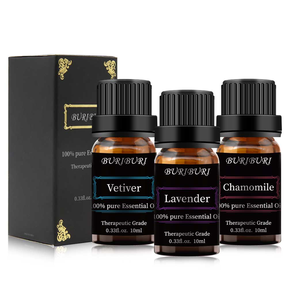 Lavender Chamomile Vetiver Essential Oils 